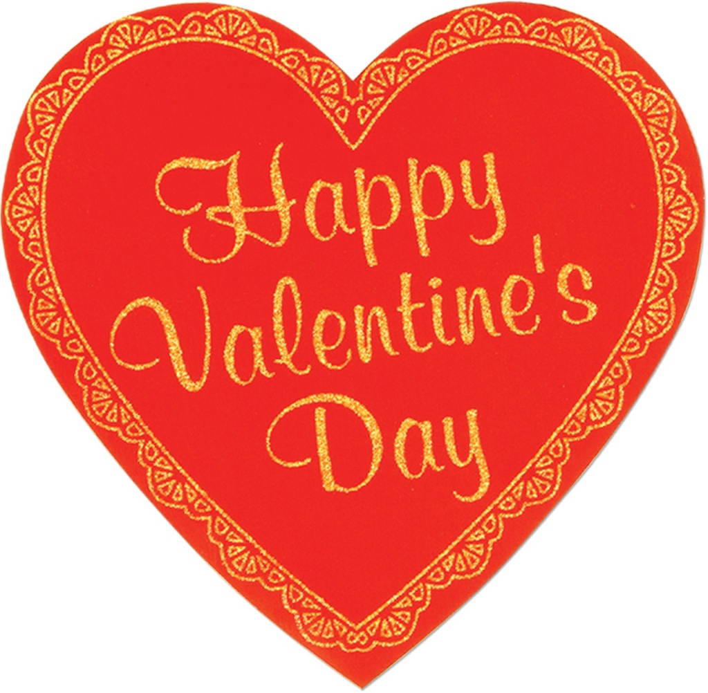 Glittered Foil Heart Cutout, 38cm