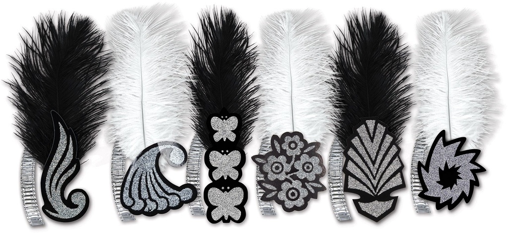 Black & White Roaring '20s Tiaras