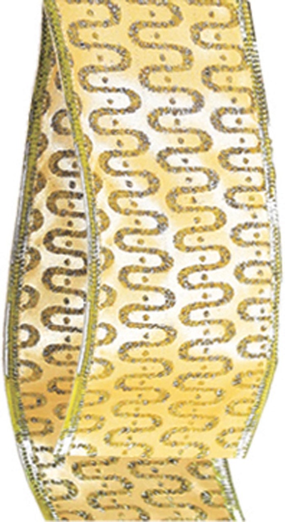 Satin Ribbon with Glitter, 9.1m