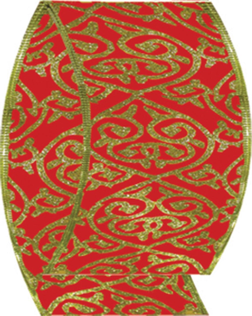 Satin Ribbon with Glitter, 9.1m