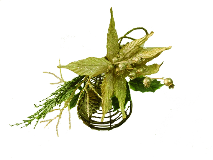 Flower And Berry Centrepiece, 25cm