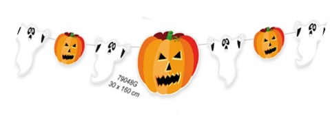 1.6m Ghost and Pumpkin Streamer