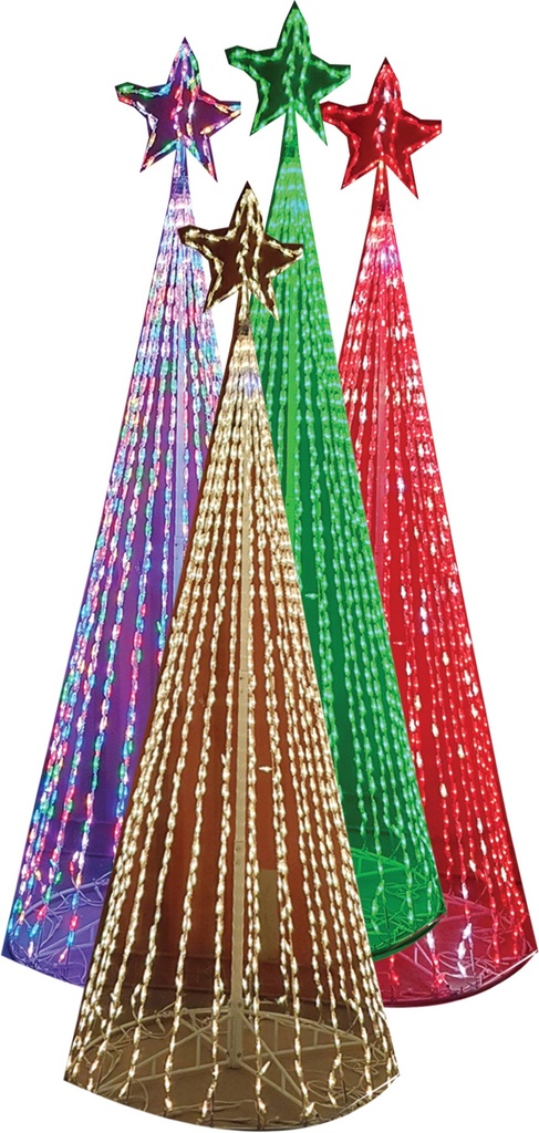 Illuminated Cone Tree, 2.8m