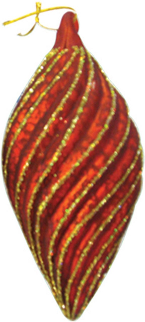 14cm Shuttle with Glitter - Red/Gold