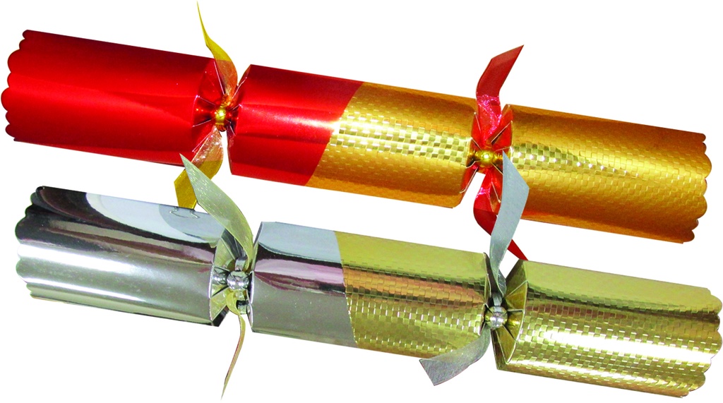 12" Classic Crackers - Gold/Red/Silver