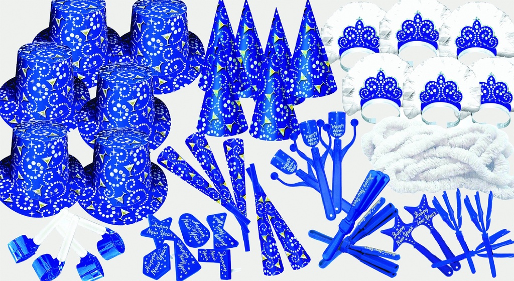 Blue Bubbly Assortment For 50