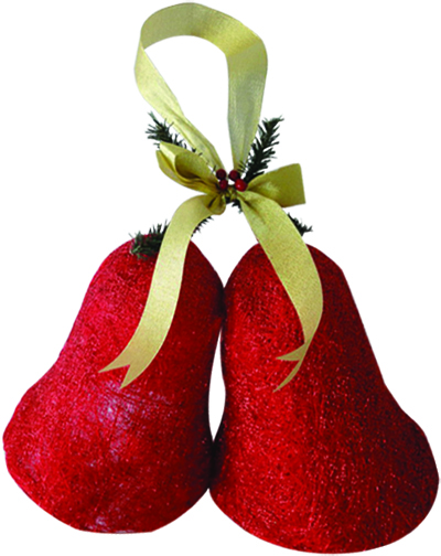 20cm Sisal bell - Red
