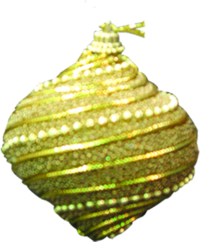 8cm Decorated Onion - Gold