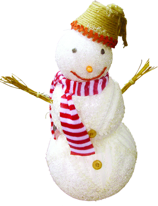 40cm Snowman - White