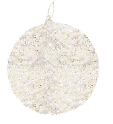 10cm Studded Ball - White
