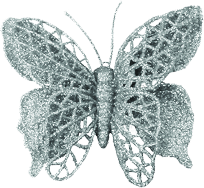 10cm Butterfly - Silver