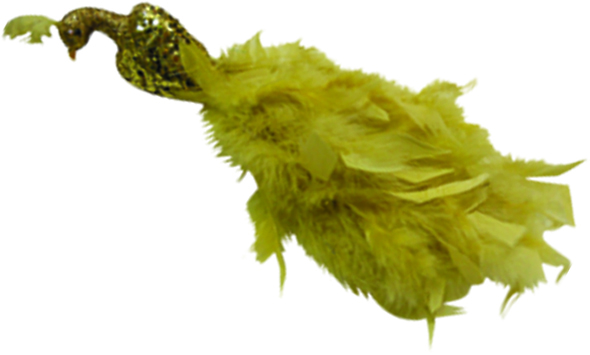 30cm Ornamental Bird - Yellow