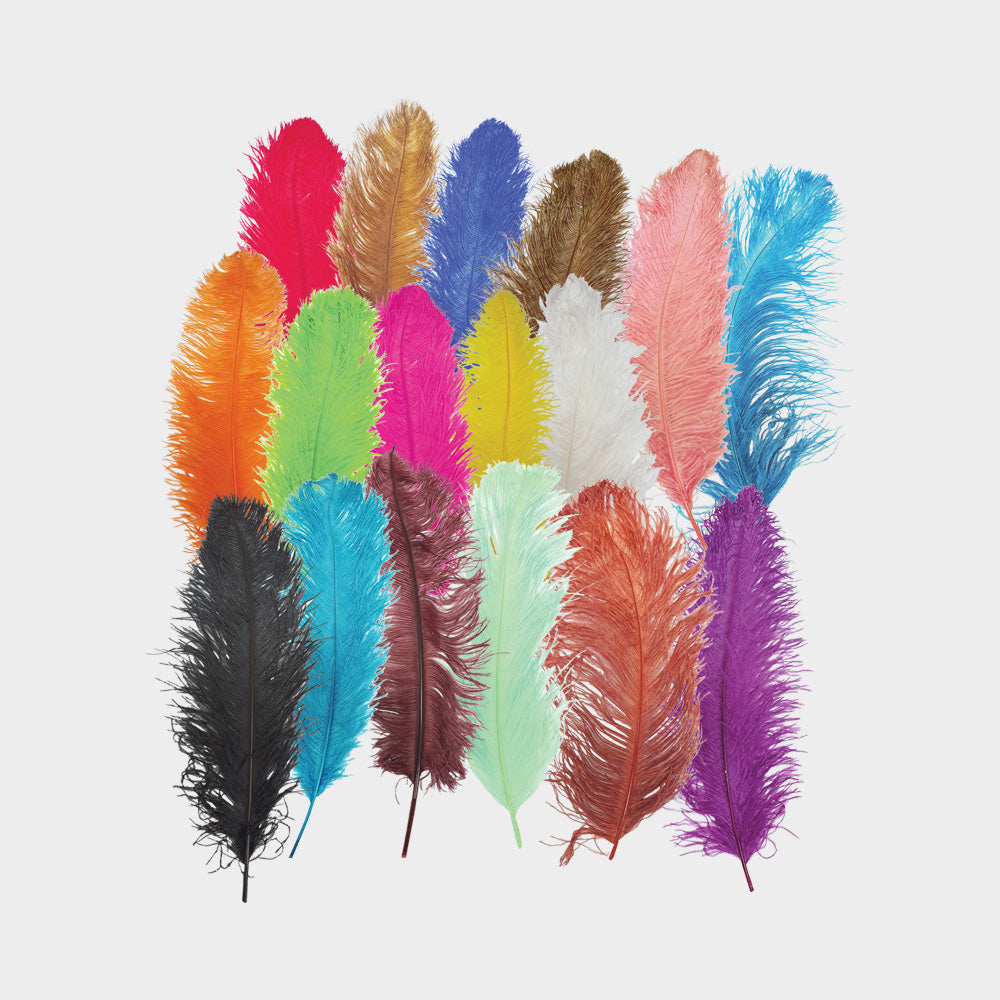 60cm Ostrich Feather - Red
