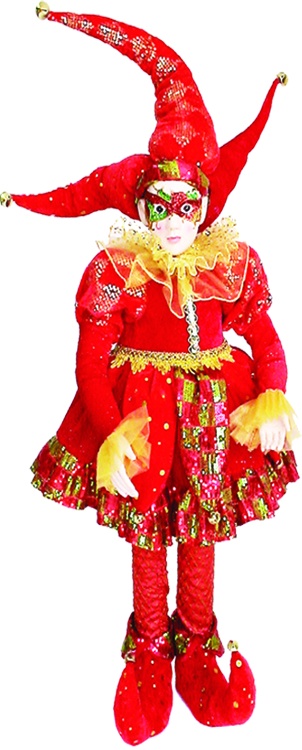 48" Standing Jester - Red