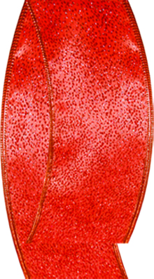 6cm x 9.1m Hemmed Ribbon - Red