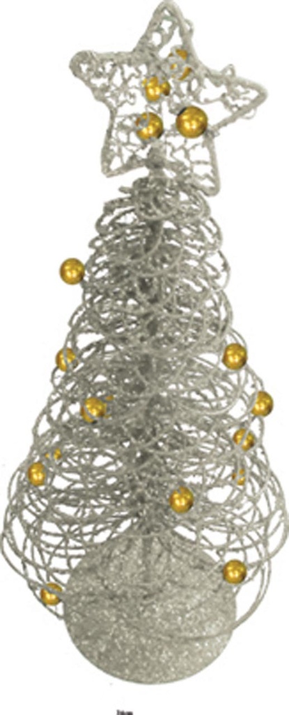 Christmas Tree Centrepiece with Beads, 24cm