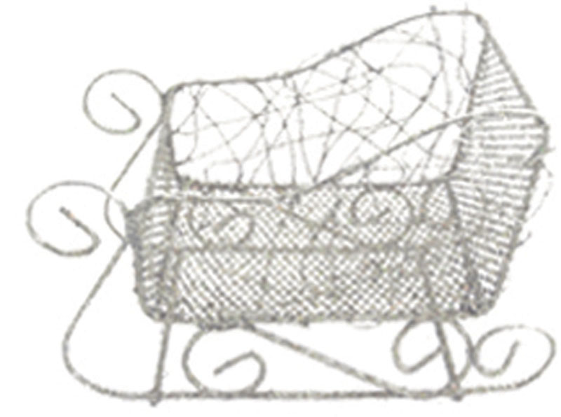 Sleigh Centrepiece, 16cm