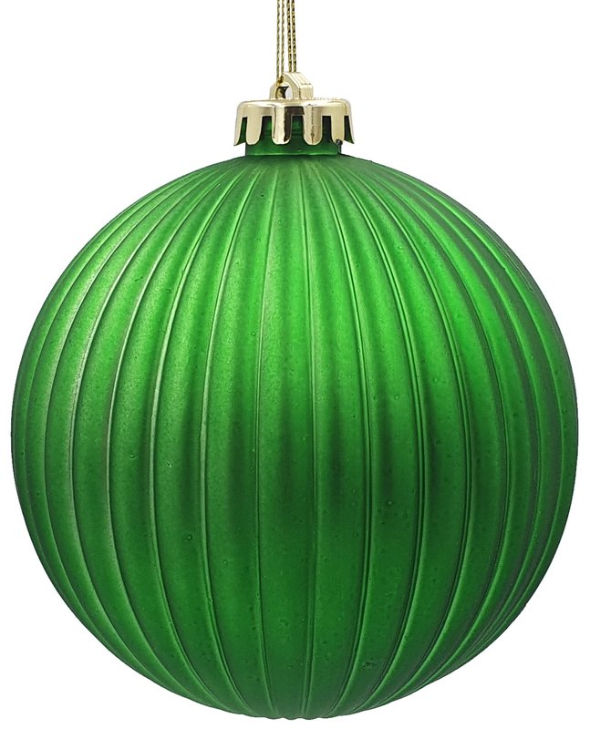 12cm  Matte Pumpkin Ball - Green