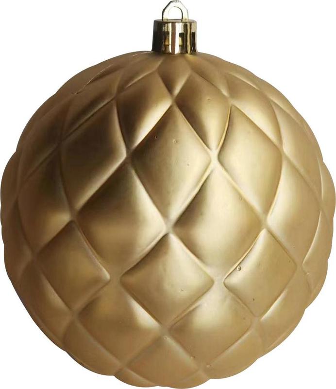 12cm Matte Pineapple Ball - Gold