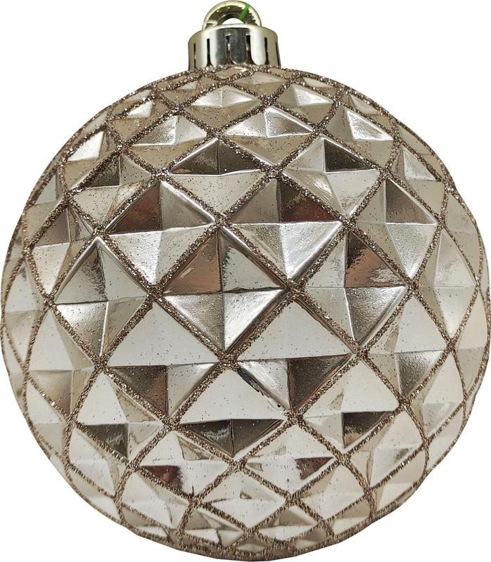 Glittered Diamond Ball, 12cm