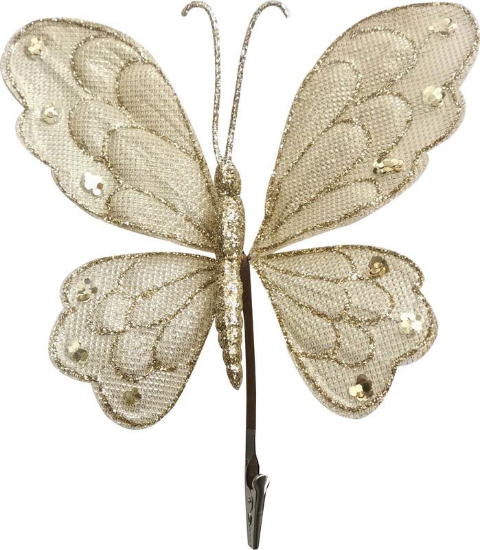 Glittered Butterfly, 19cm