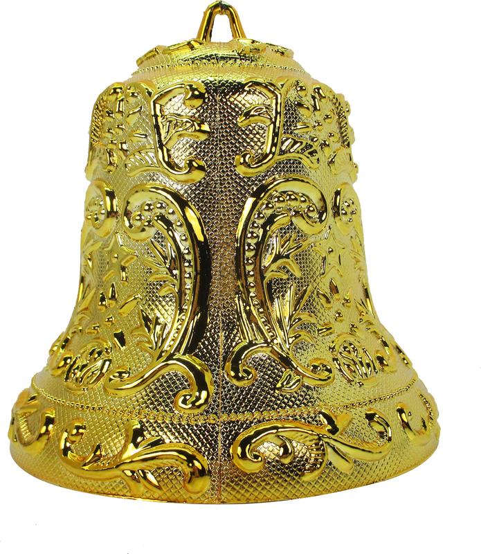 15cm Flower Bell - Gold