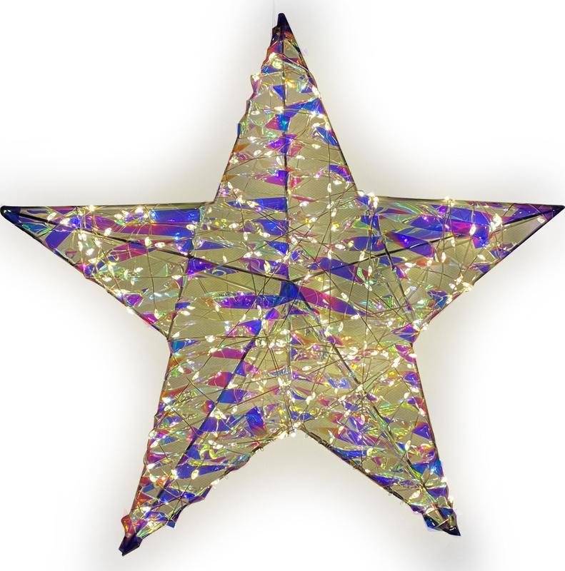 30cm Light-Up Star, Warm White