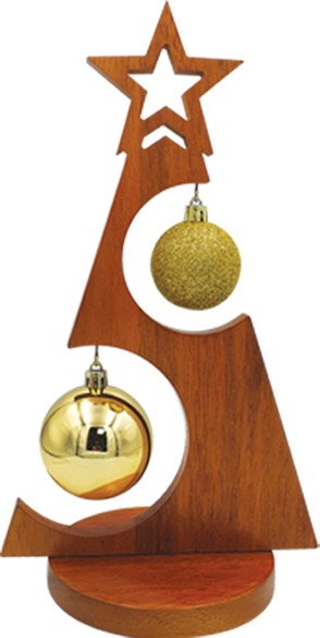 Wooden Tree Centerpiece, 30cm