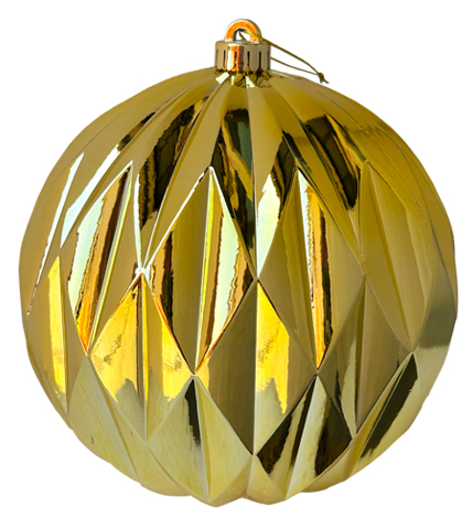 20cm Speckled Diamond Ball - Gold