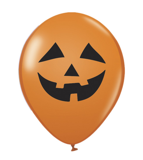 12" Halloween Pumpkin Face Balloons