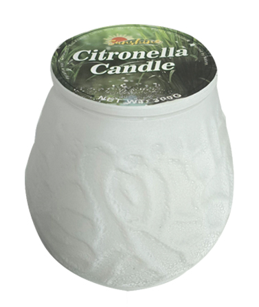 Scented Citronella Candle, 10cm