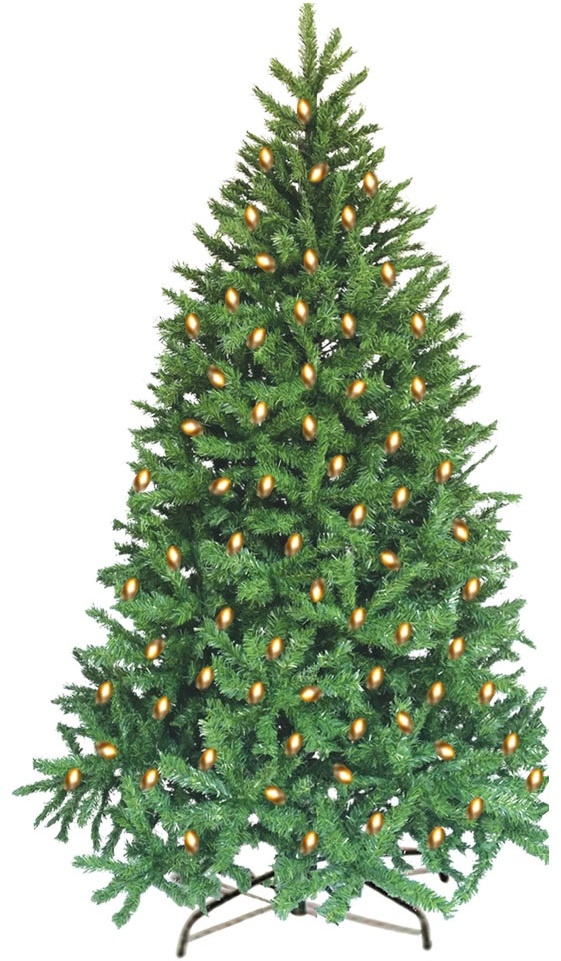 7' (2.1m) Pre-lit Classic Tree, 400 LED Lights