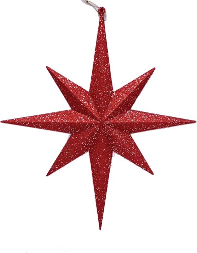 Glittered Star, 40cm