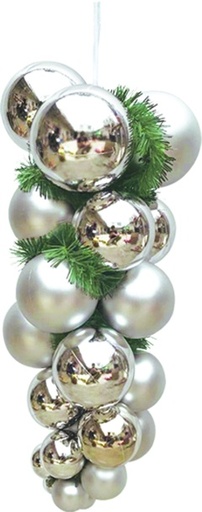 [LX004-S] 60cm Ball Grape - Silver
