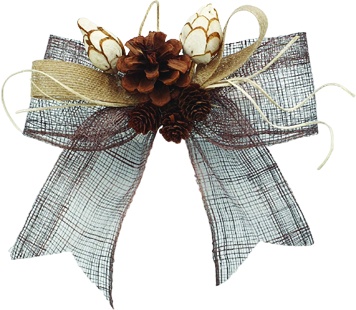 [REF181] Sinamay Bow, 20cm