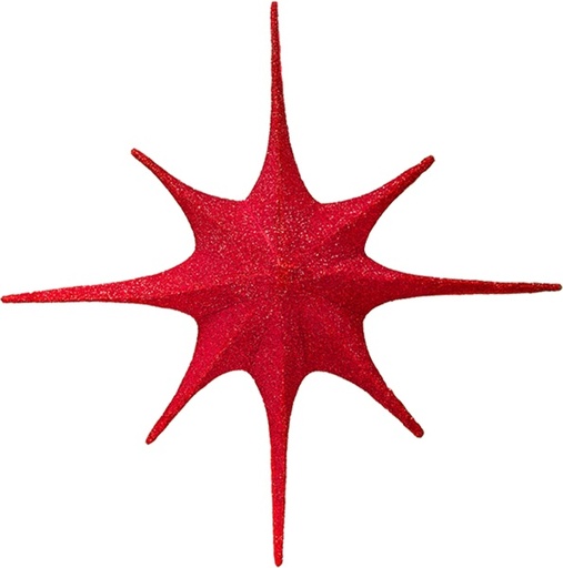 [ZS85-R] Collapsible Fabric 8-point Star, 85cm