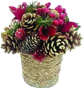 [EY160] Pinecone Centerpiece, 16cm