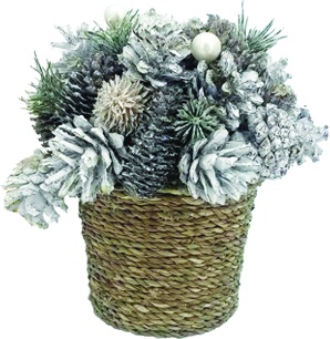 [EY163] Pinecone Centerpiece, 16cm