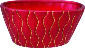 [RC006] Glittered Wide Pot, 17cm