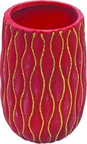 [RC008] Glittered Slim Pot, 15cm