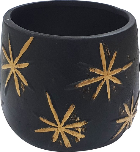 [RC027] Pot with Star Design, 10cm