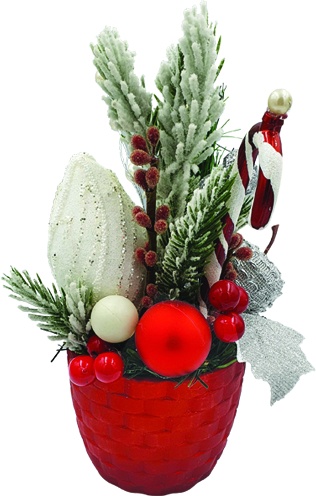 [REF093] Decorated Pot, 10cm