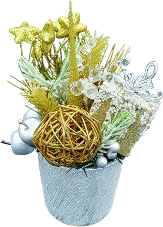 [REF096] Decorated Pot, 10cm
