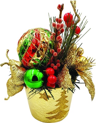 [REF098] Decorated Pot, 10cm