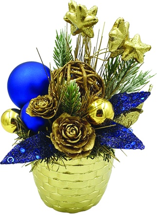 [REF099] Decorated Pot, 10cm