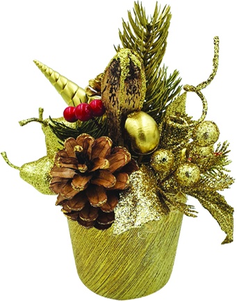 [REF100] Decorated Pot, 10cm
