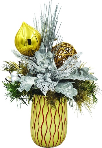 [REF110] Decorated Pot, 15cm
