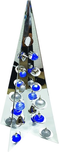[AC583] Slotted Pyramid Tree with Balls, 61cm