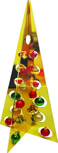 [AC585] Slotted Pyramid Tree with Balls, 61cm