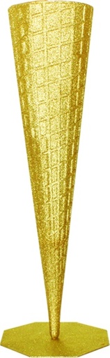 [AC587] Glittered Upside Down Cone Tree, 61cm